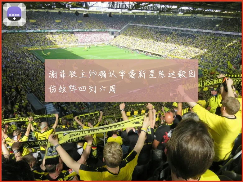 谢菲联主帅确认华裔新星陈达毅因伤缺阵四到六周